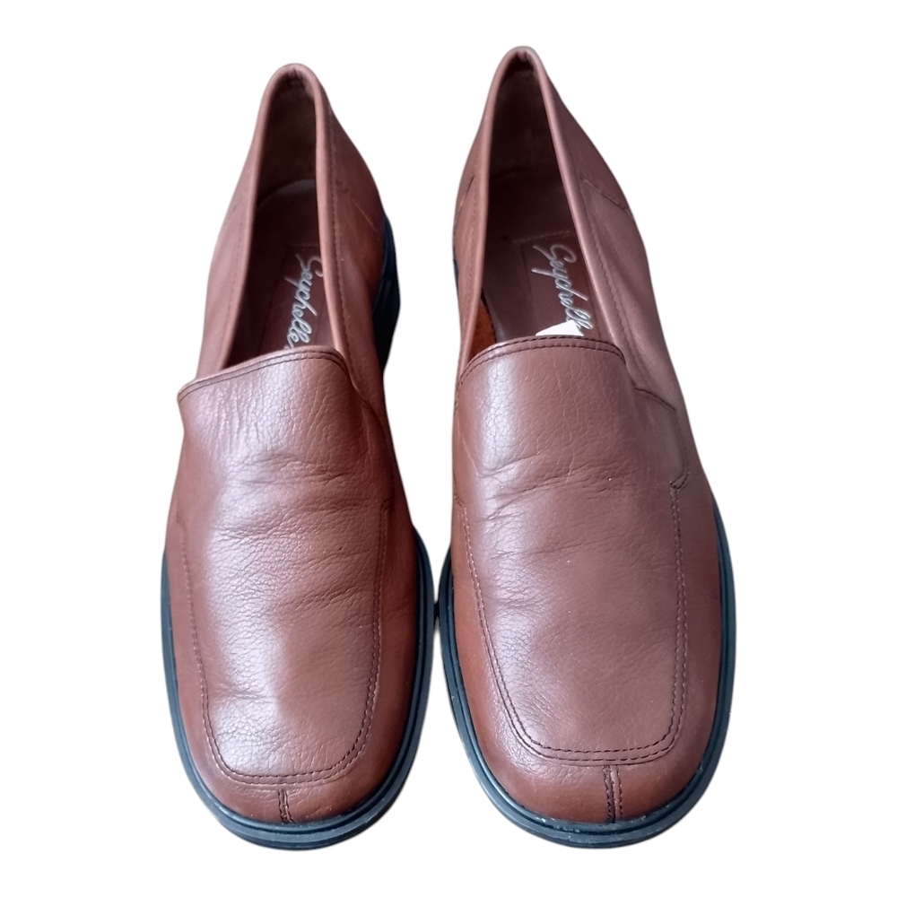 Seychelles Brown Leather Women's Loafers Size 8.5
